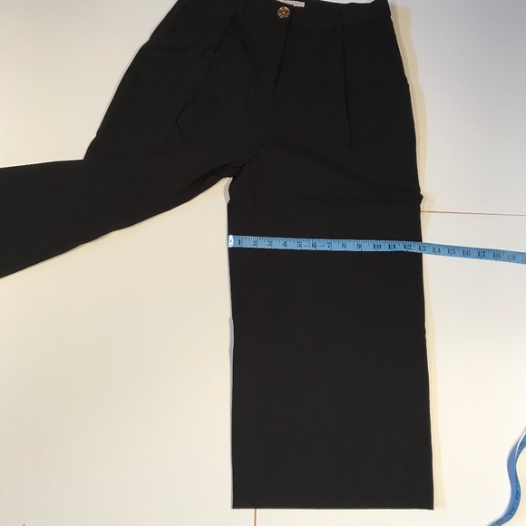 NWOT Celebrity Style Michael Kors Culottes Black Viscose Size 6 - Picture 9 of 15